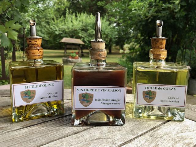 Huiles et vinaigre