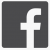 Logo facebook gris anthracite