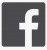 Logo facebook gris anthracite