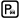 Logo parking noir