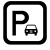 Logo parking noir